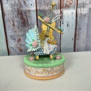 Vintage Enesco Musical Box,‎ Baby, Lullabye, Violin